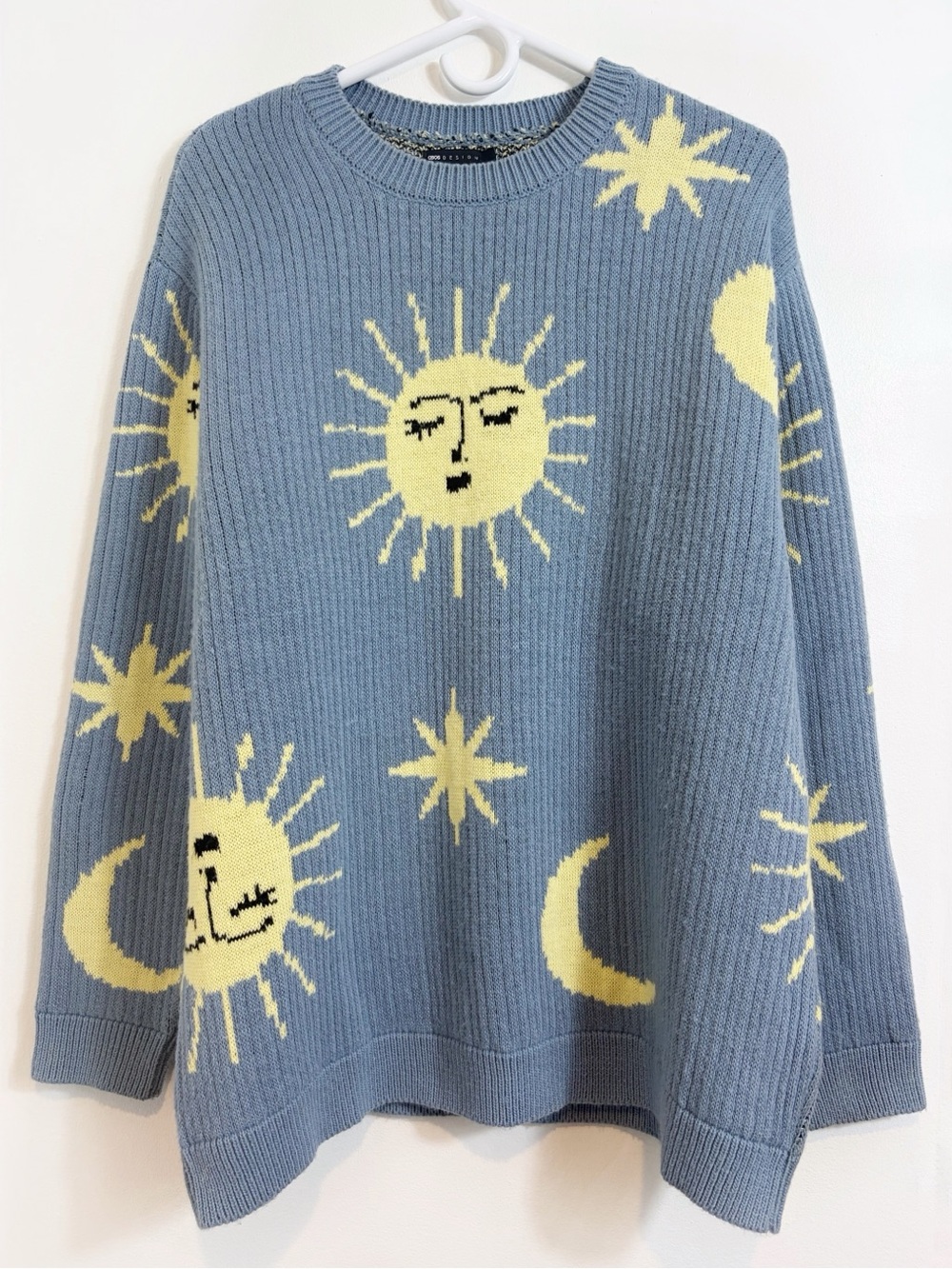 ASOS Celestial Sun Moon Star Oversized Sweater